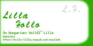 lilla hollo business card
